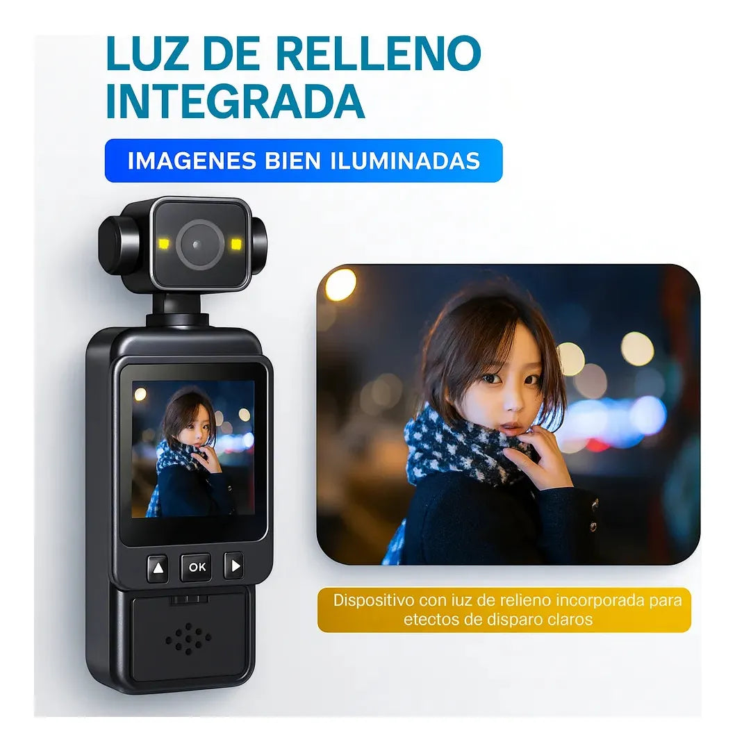 VlogCam 4K ¡Captura momentos como un profesional!