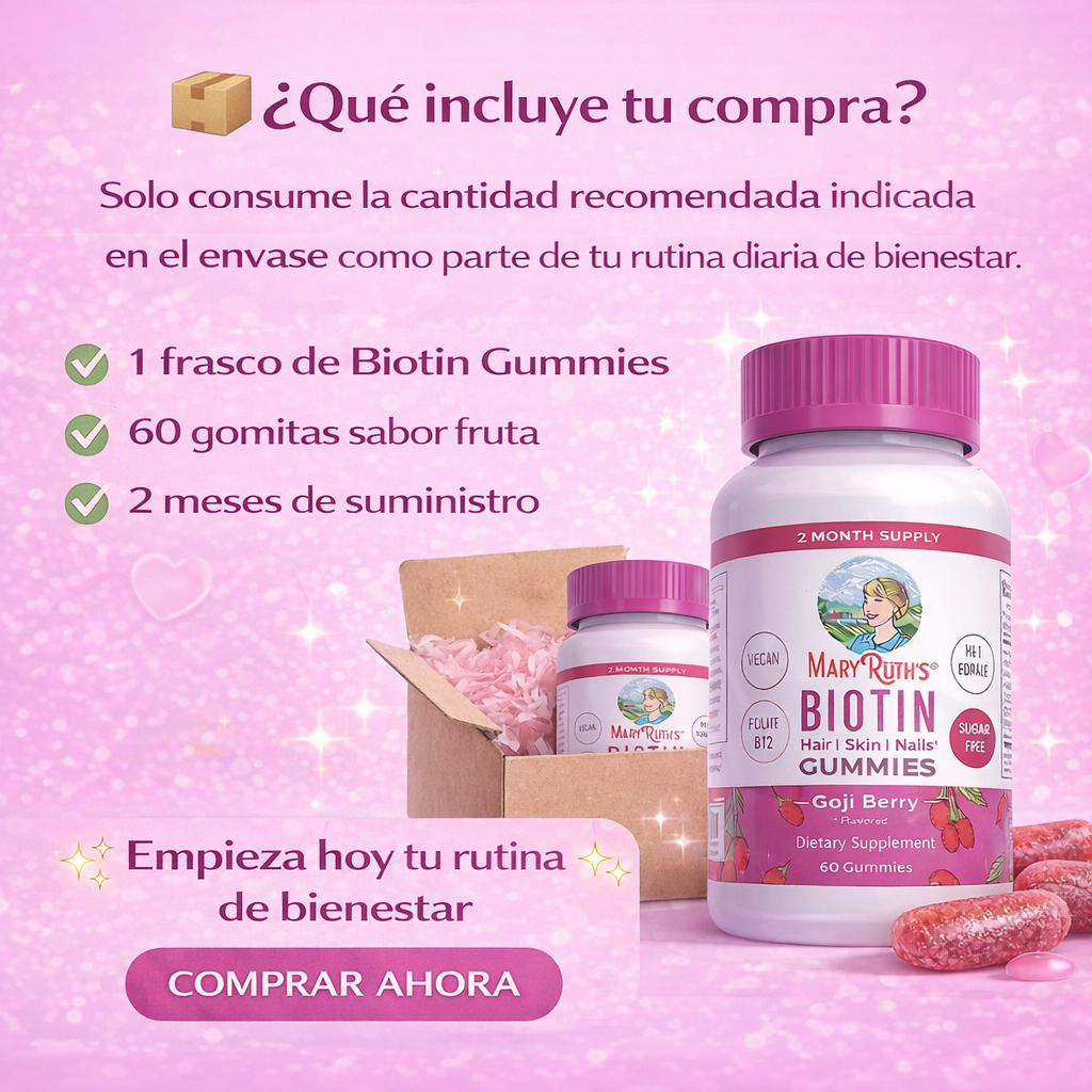 Gomitas de Biotina Hair, Skin & Nails – Belleza y bienestar en cada gomita