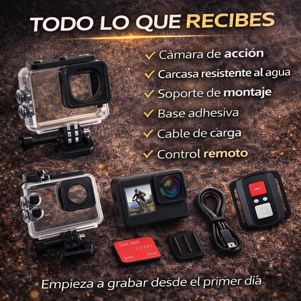 ActionCamera™ – Graba tu vida con calidad profesional, sin límites