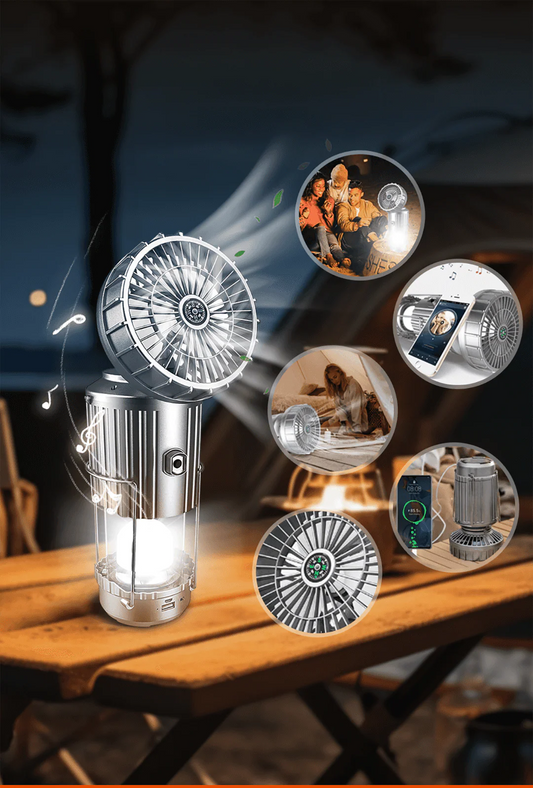 Lampara de Camping con ventilador