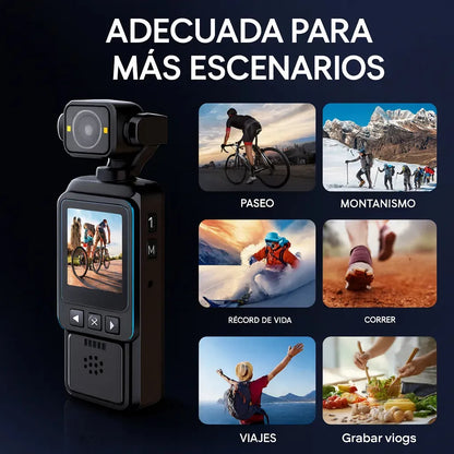 VlogCam 4K ¡Captura momentos como un profesional!