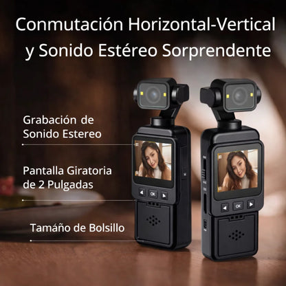 VlogCam 4K ¡Captura momentos como un profesional!