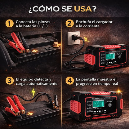 PROEnergy - Cargador Inteligente 12V para Baterías