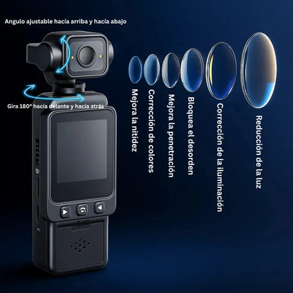 VlogCam 4K ¡Captura momentos como un profesional!