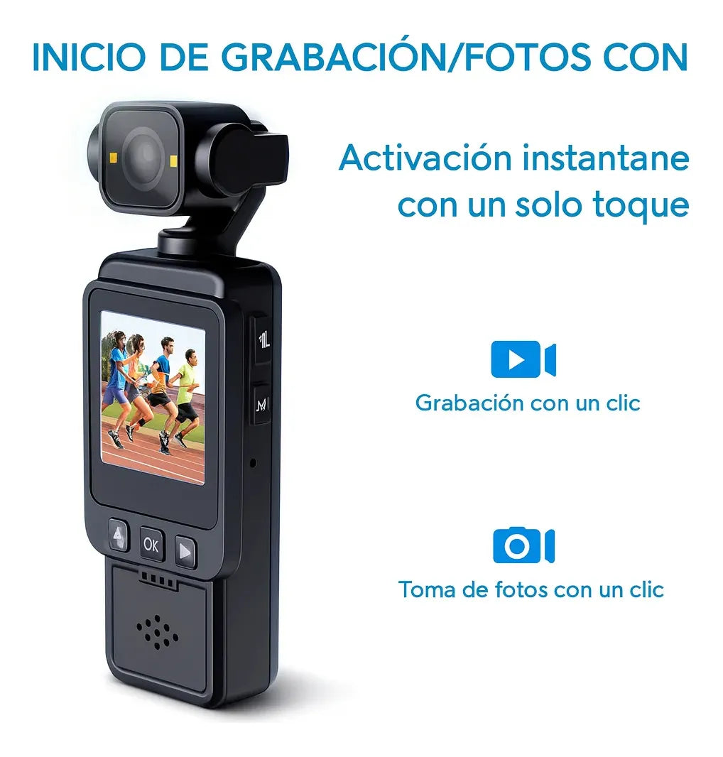 VlogCam 4K ¡Captura momentos como un profesional!