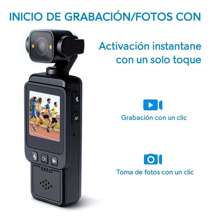 VlogCam 4K ¡Captura momentos como un profesional!