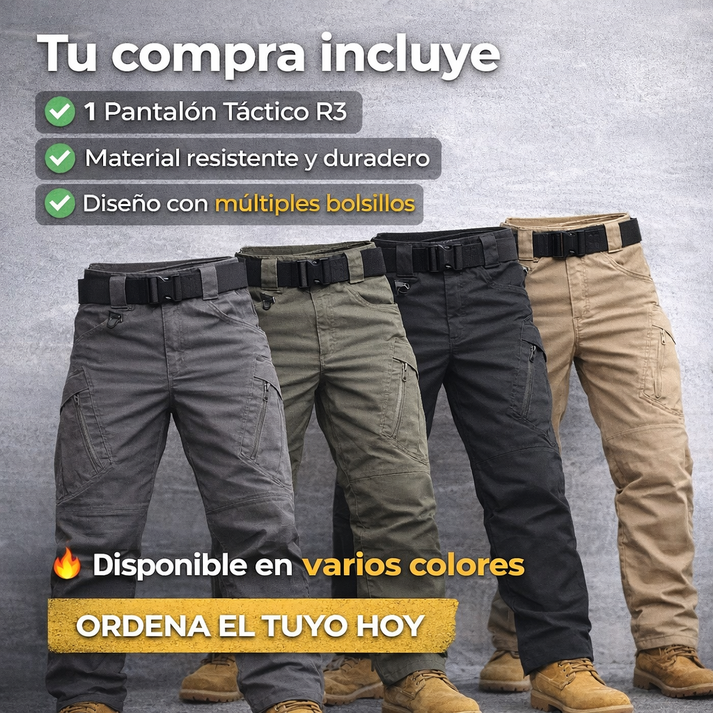 Pantalón Táctico R3 – Resistencia y Comodidad para el Trabajo de Todos los Días