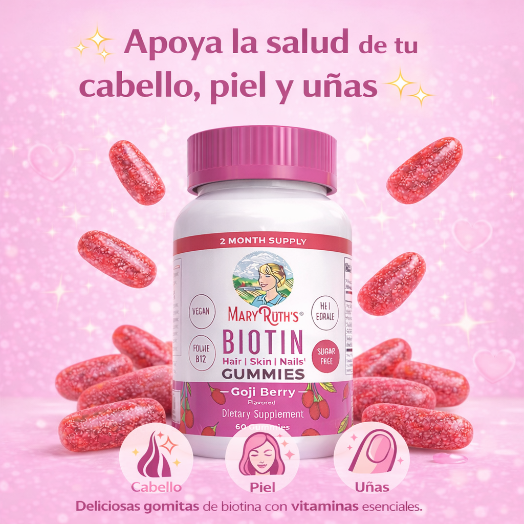 Gomitas de Biotina Hair, Skin & Nails – Belleza y bienestar en cada gomita