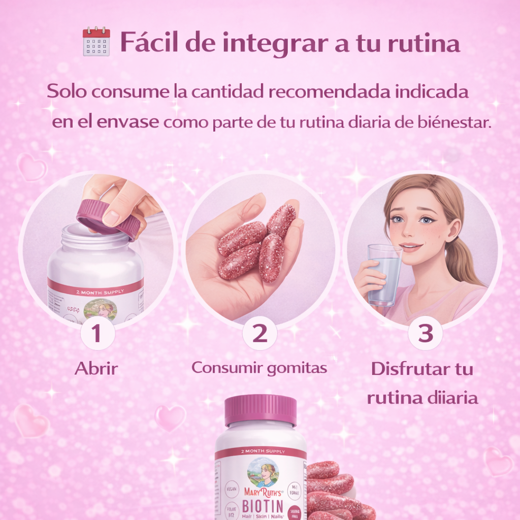 Gomitas de Biotina Hair, Skin & Nails – Belleza y bienestar en cada gomita