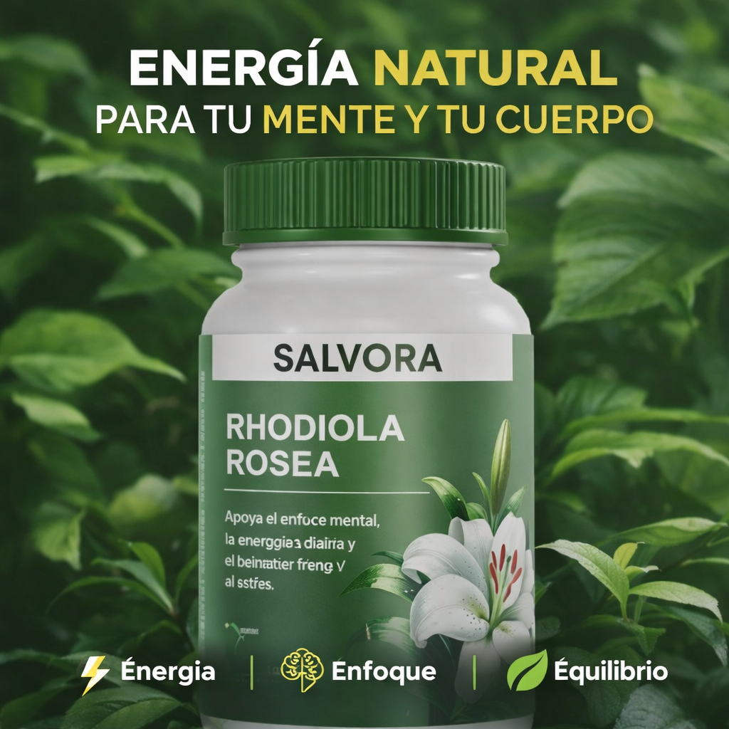 Rhodiola Rosea Floraviva - Energía natural y enfoque mental para rendir mejor cada día.