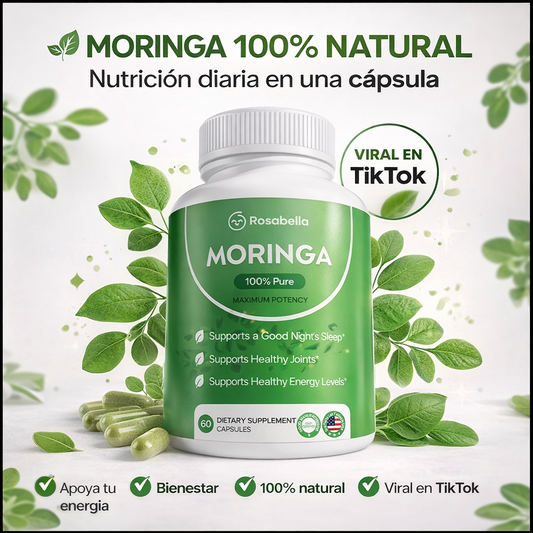 Moringa Natural en Cápsulas – Nutrición Diaria que Apoya tu Energía y Bienestar