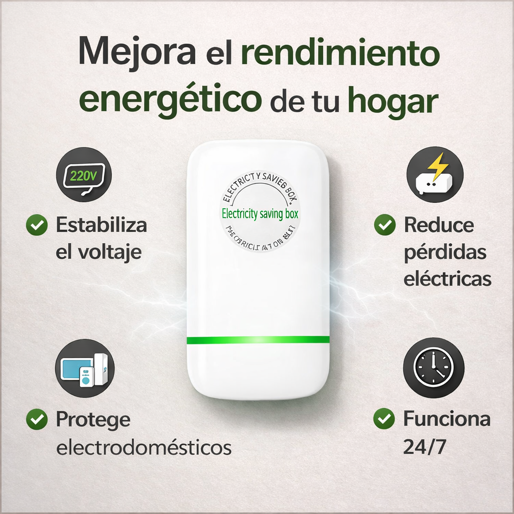 Ahorrador de energía-Reduce el Desperdicio de Energía en tu Hogar con Este Dispositivo Inteligente ⚡