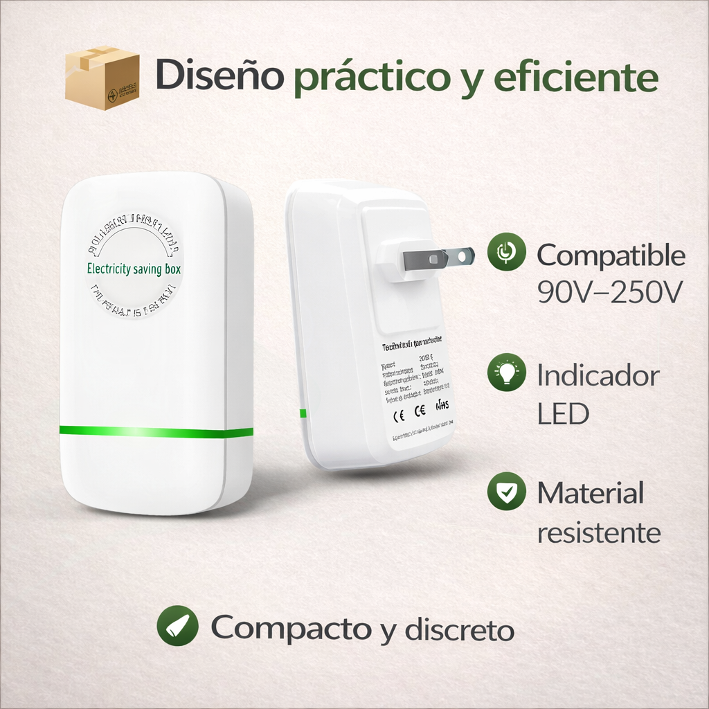 Ahorrador de energía-Reduce el Desperdicio de Energía en tu Hogar con Este Dispositivo Inteligente ⚡