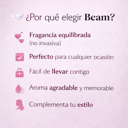 BEAM ORIGINAL-El perfume que te hace sentir más segura, atractiva y difícil de ignorar