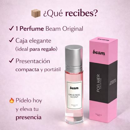 BEAM ORIGINAL-El perfume que te hace sentir más segura, atractiva y difícil de ignorar