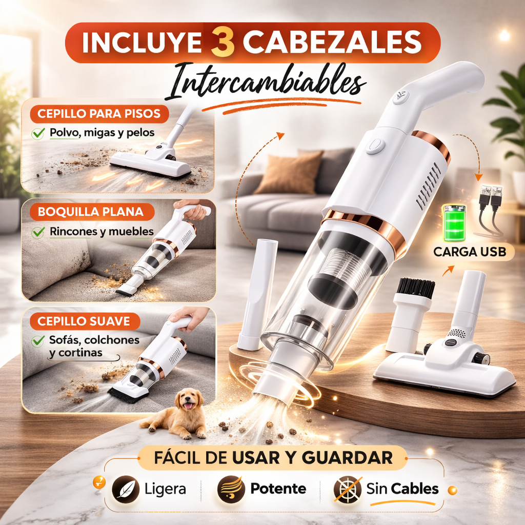 CleanPro® Aspiradora | Limpia tu hogar con el mínimo esfuerzo