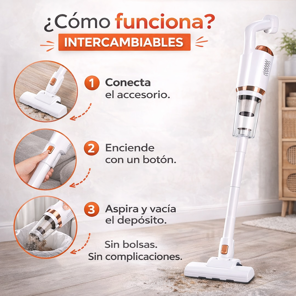CleanPro® Aspiradora | Limpia tu hogar con el mínimo esfuerzo