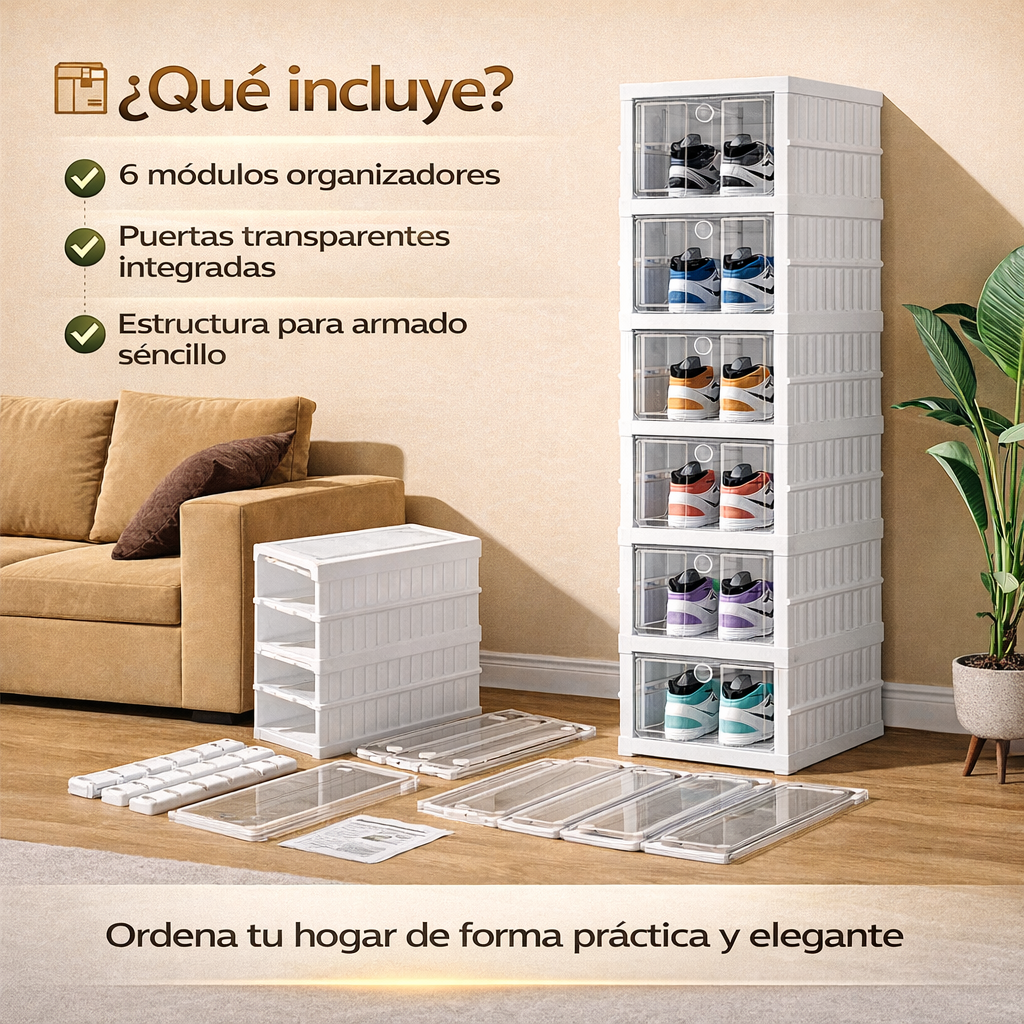 Zapatero Plegable™ – El toque de orden y elegancia que tu hogar necesitaba