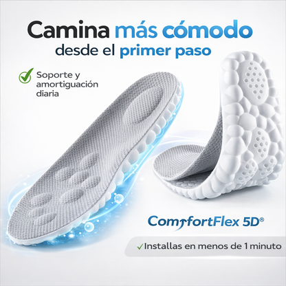 Plantillas ComfortFlex 5D® – Camina Más Cómodo Desde El Primer Paso