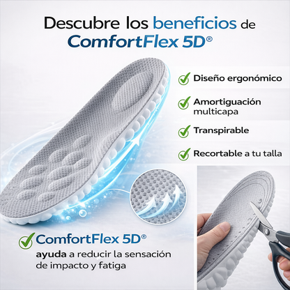 Plantillas ComfortFlex 5D® – Camina Más Cómodo Desde El Primer Paso