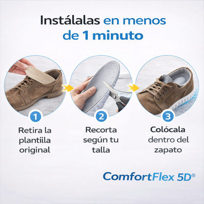 Plantillas ComfortFlex 5D® – Camina Más Cómodo Desde El Primer Paso