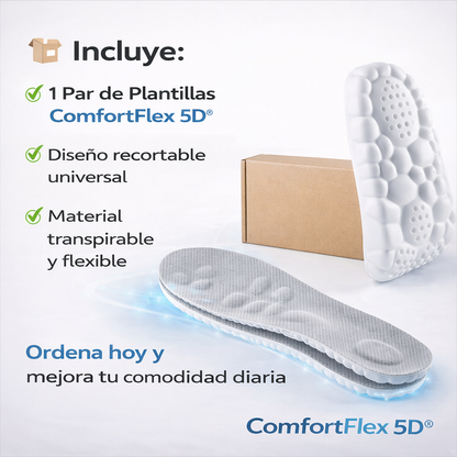 Plantillas ComfortFlex 5D® – Camina Más Cómodo Desde El Primer Paso