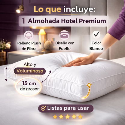 Almohadas Hotel Premium con Fuelle – Máximo Confort y Soporte Equilibrado
