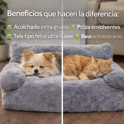 Sofá Plush Premium para Mascotas – El Descanso Que Tu Peludo Se Merece