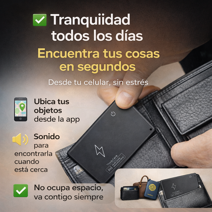 FindyCard™  La tarjeta rastreadora ultra delgada que te devuelve la tranquilidad
