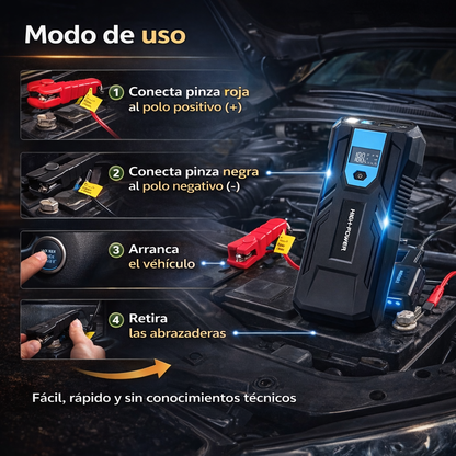 EnergyPRO - Arrancador de Batería Con 12.000 mAh