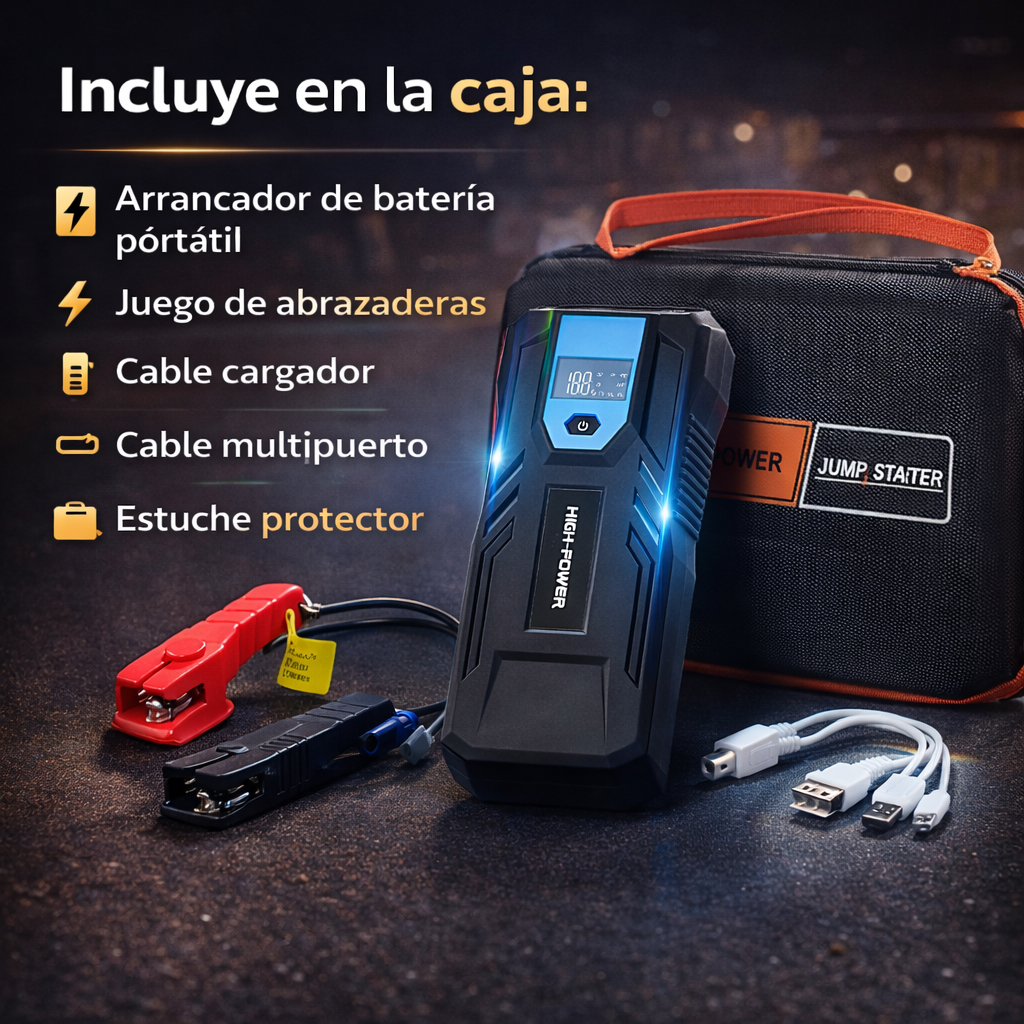 EnergyPRO - Arrancador de Batería Con 12.000 mAh