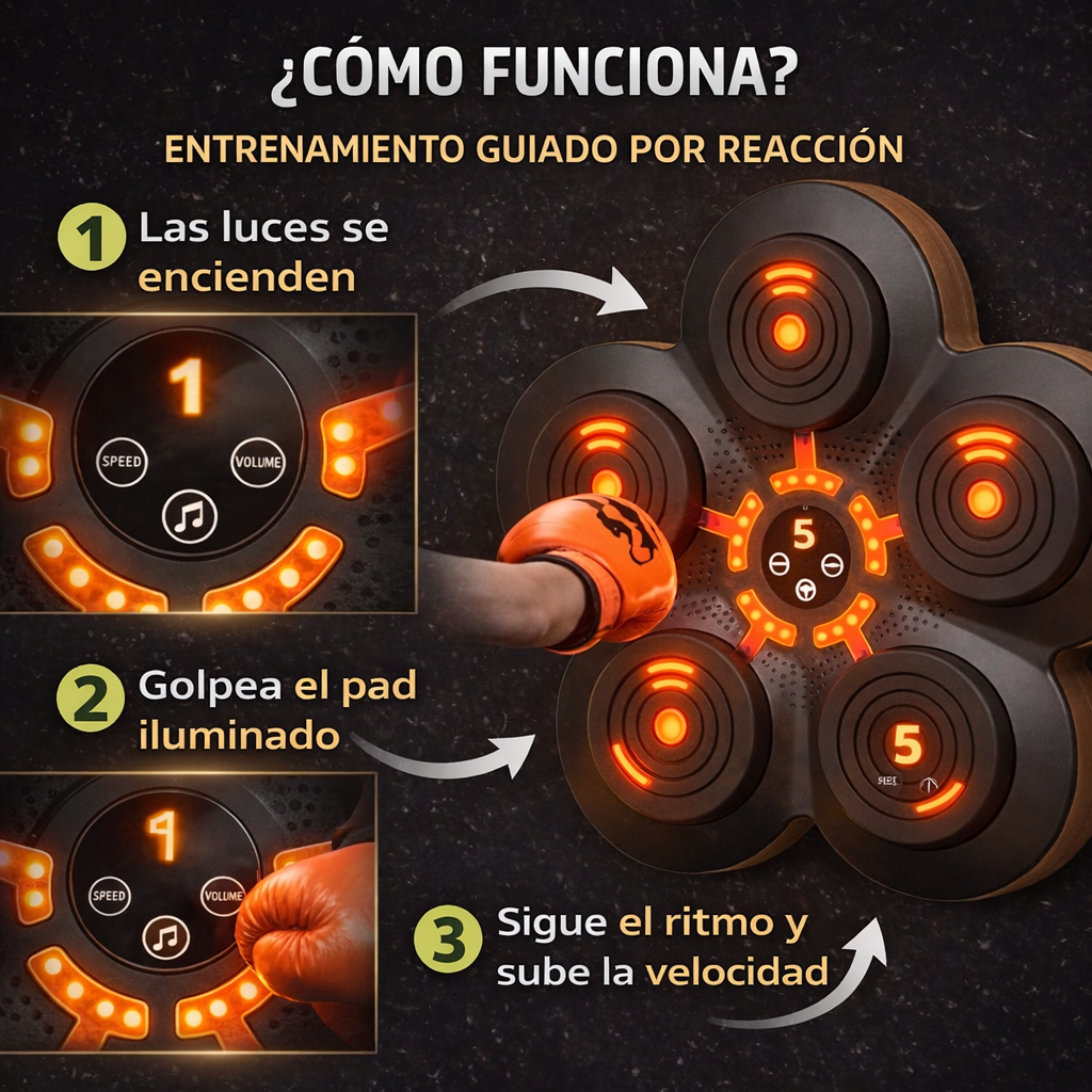 RitmoBox ® Tablero de boxeo musical - GRATIS guantes de box
