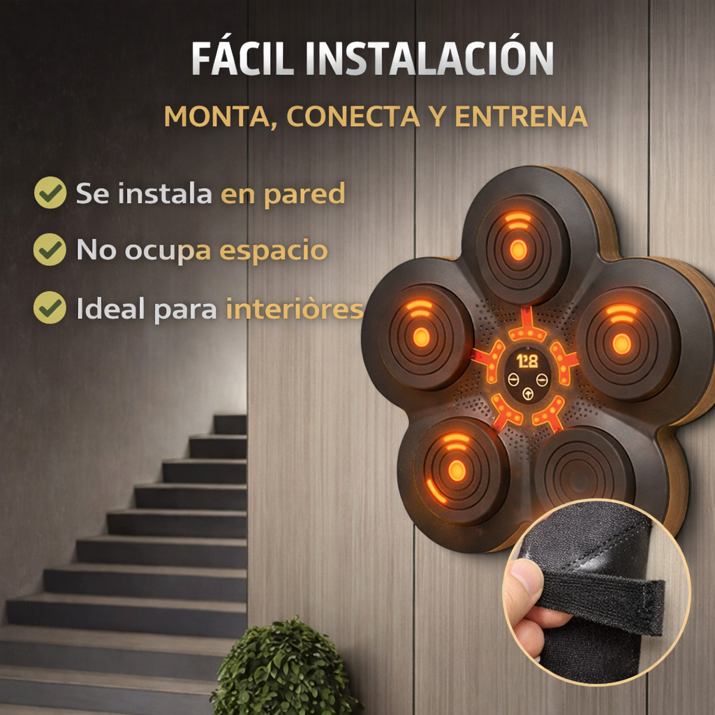 RitmoBox ® Tablero de boxeo musical - GRATIS guantes de box