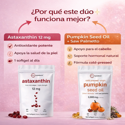 Combo micro ingredients - ✨ Piel luminosa y cabello fuerte desde adentro