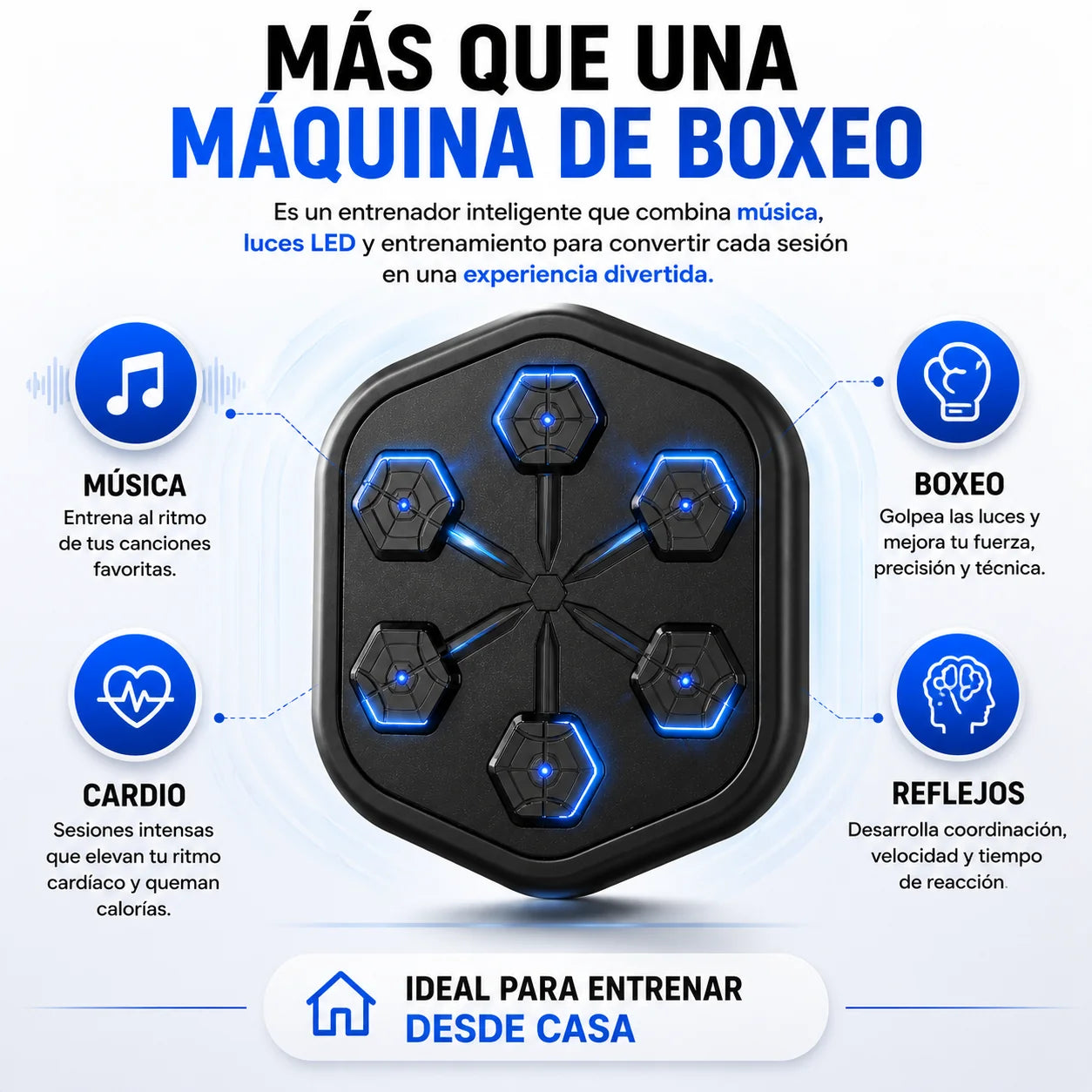 RitmoBox ® Tablero de boxeo musical - GRATIS guantes de box