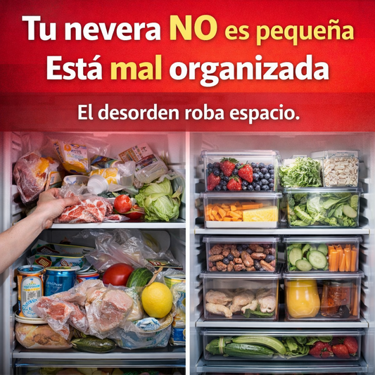 Set organizadores de nevera X7- La forma más simple de convertir el caos de tu nevera en orden total