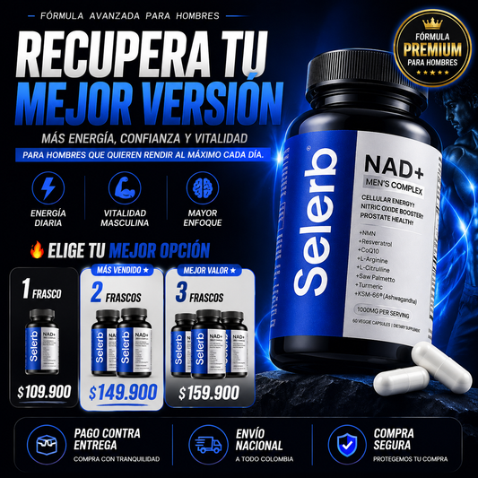 SELERB NAD+ – Apoyo Diario para tu Energía y Vitalidad