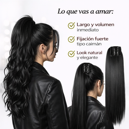 PonyTailPRO - Extensión cola de cabello con Pinzas