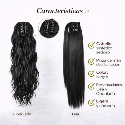 PonyTailPRO - Extensión cola de cabello con Pinzas