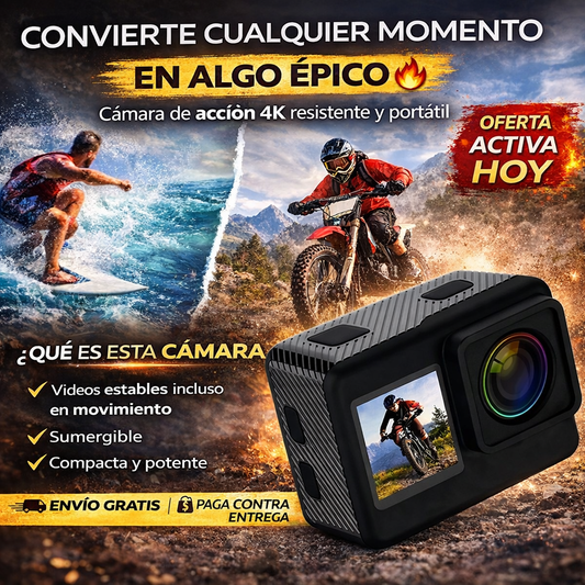 ActionCamera™ – Graba tu vida con calidad profesional, sin límites