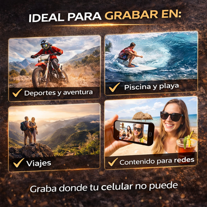 ActionCamera™ – Graba tu vida con calidad profesional, sin límites