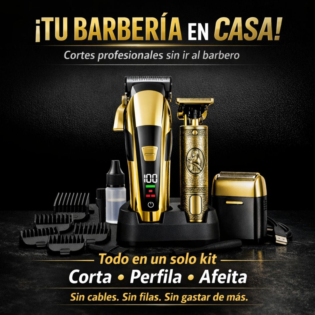 Barber Pro Kit - Cortate el Pelo y la Barba en Casa como un Pro