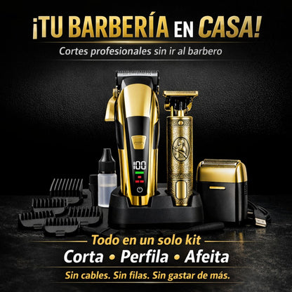 Barber Pro Kit - Cortate el Pelo y la Barba en Casa como un Pro