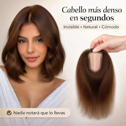 Topper Invisible de Cabello Semi Real | Recupera tu Confianza en Segundos
